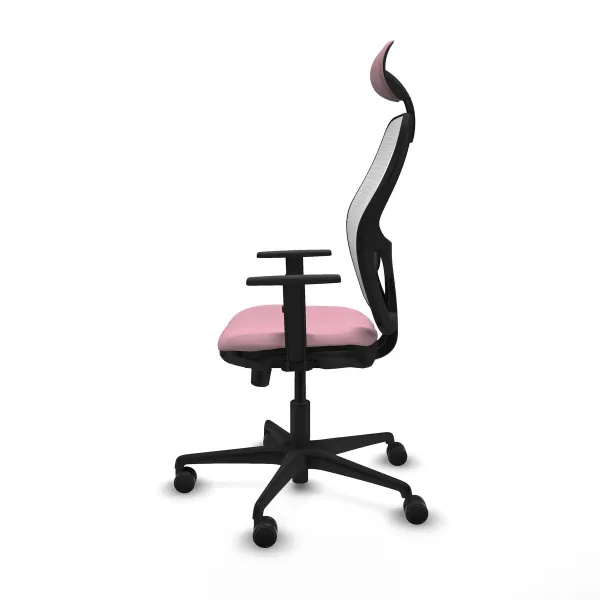 Office Chair with Headrest Jorquera Piqueras y Crespo 1D036N1 Pink