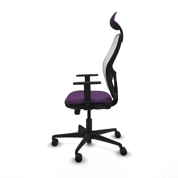 Office Chair with Headrest Jorquera Piqueras y Crespo 1D036N1 Purple