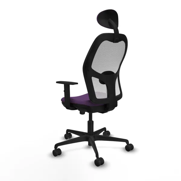 Office Chair with Headrest Jorquera Piqueras y Crespo 1D036N1 Purple