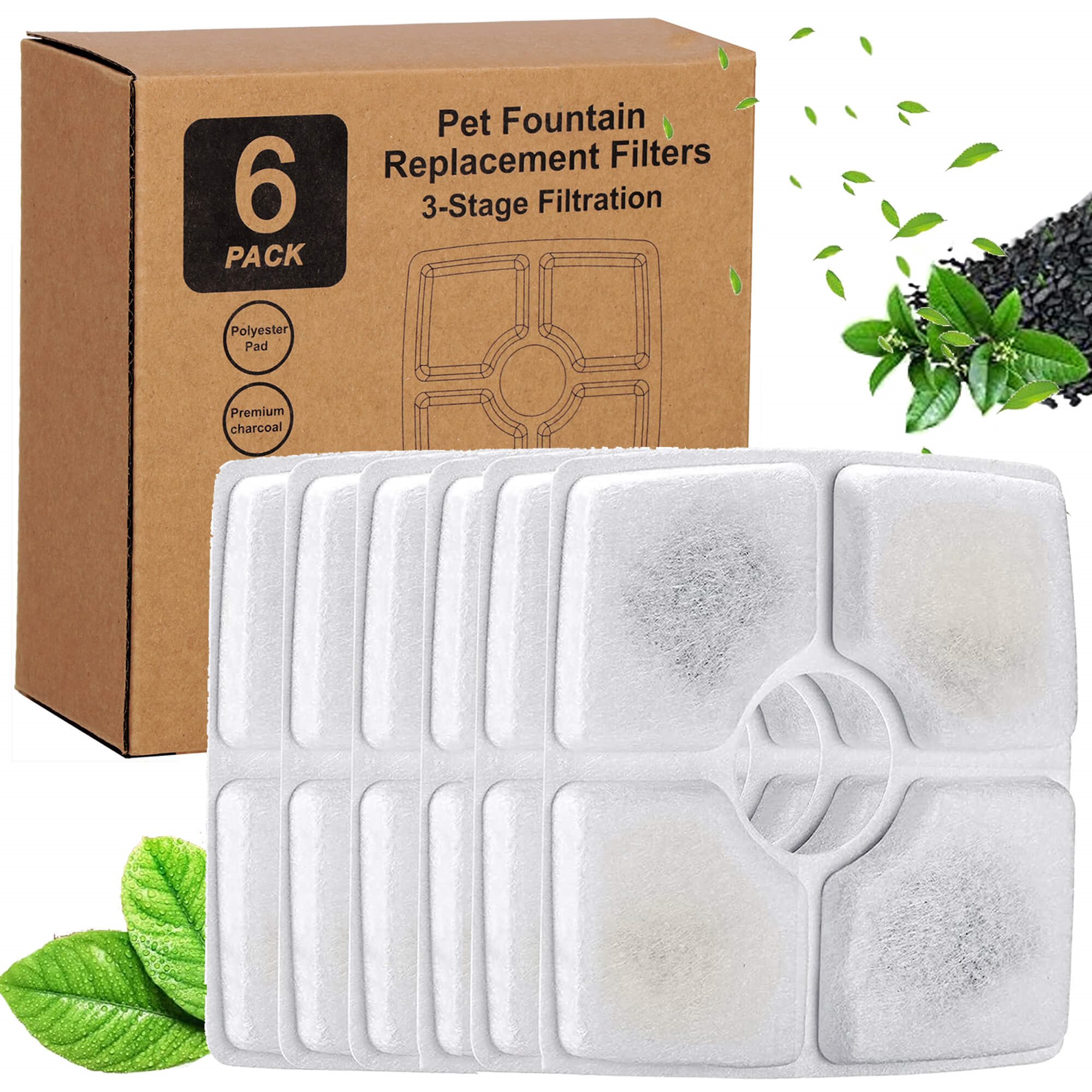 Filter for pet water dispenser Springos PA0314 6 pcs.