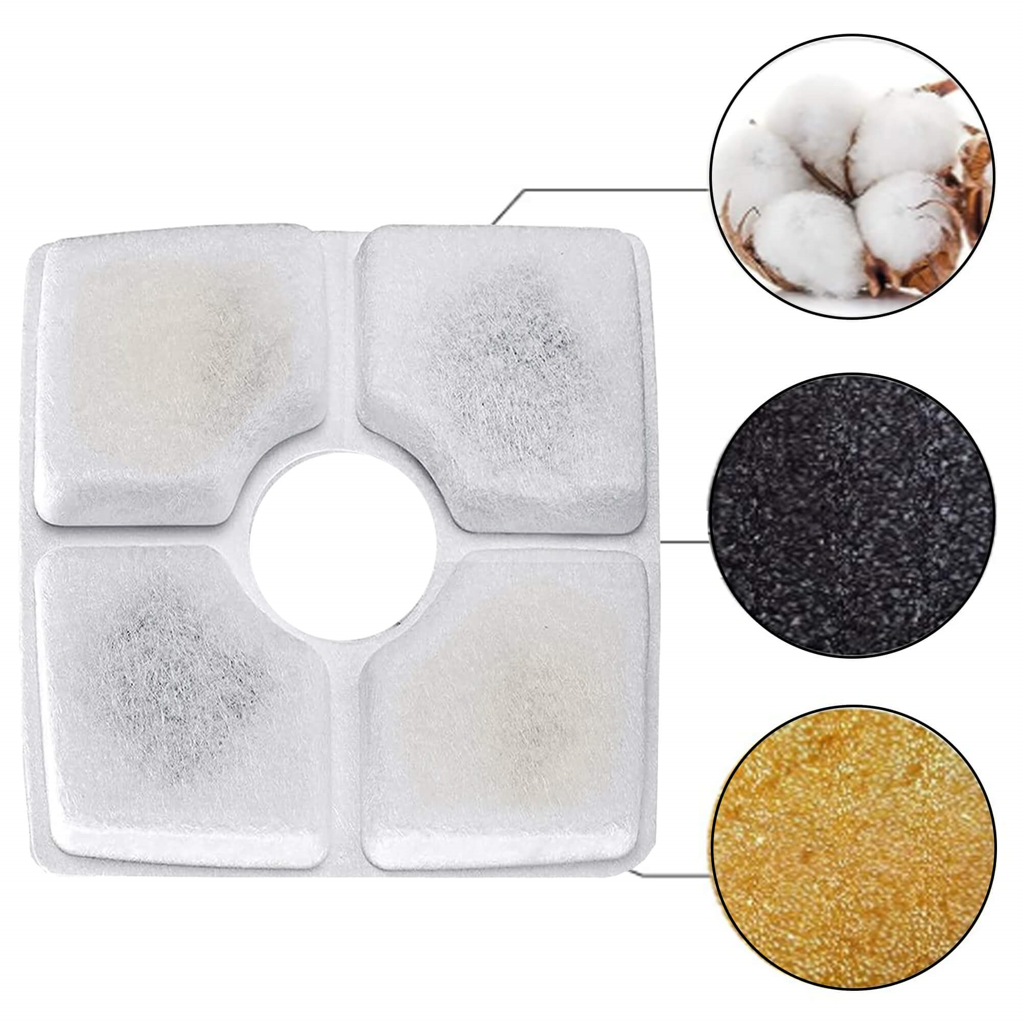 Filter for pet water dispenser Springos PA0314 6 pcs.