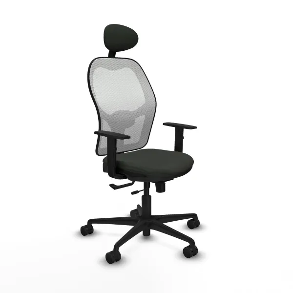 Office Chair with Headrest Jorquera Piqueras y Crespo 1D036N1 Black