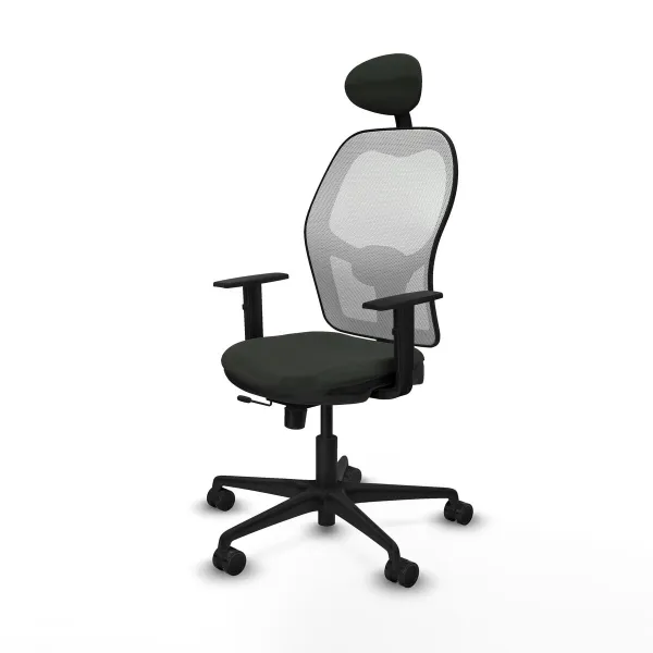 Office Chair with Headrest Jorquera Piqueras y Crespo 1D036N1 Black