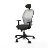 Office Chair with Headrest Jorquera Piqueras y Crespo 1D036N1 Black