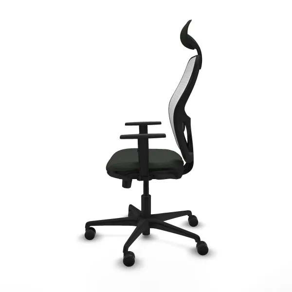 Office Chair with Headrest Jorquera Piqueras y Crespo 1D036N1 Black