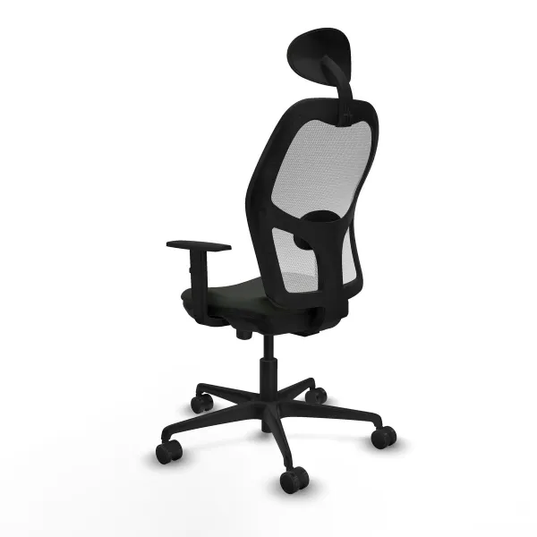 Office Chair with Headrest Jorquera Piqueras y Crespo 1D036N1 Black