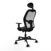 Office Chair with Headrest Jorquera Piqueras y Crespo 1D036N1 Black