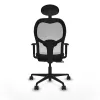 Office Chair with Headrest Jorquera Piqueras y Crespo 1D036N1 Black