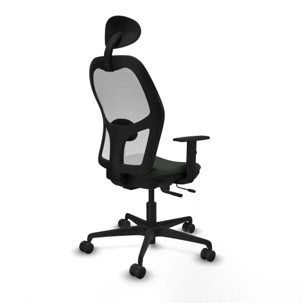 Office Chair with Headrest Jorquera Piqueras y Crespo 1D036N1 Black