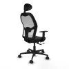 Office Chair with Headrest Jorquera Piqueras y Crespo 1D036N1 Black
