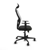 Office Chair with Headrest Jorquera Piqueras y Crespo 1D036N1 Black