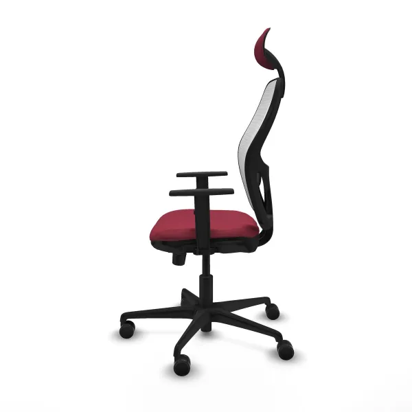 Office Chair with Headrest Jorquera Piqueras y Crespo 1D036N1 Maroon