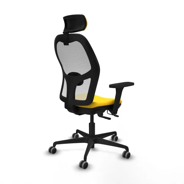 Office Chair with Headrest Jorquera Piqueras y Crespo 3D036G2 Yellow