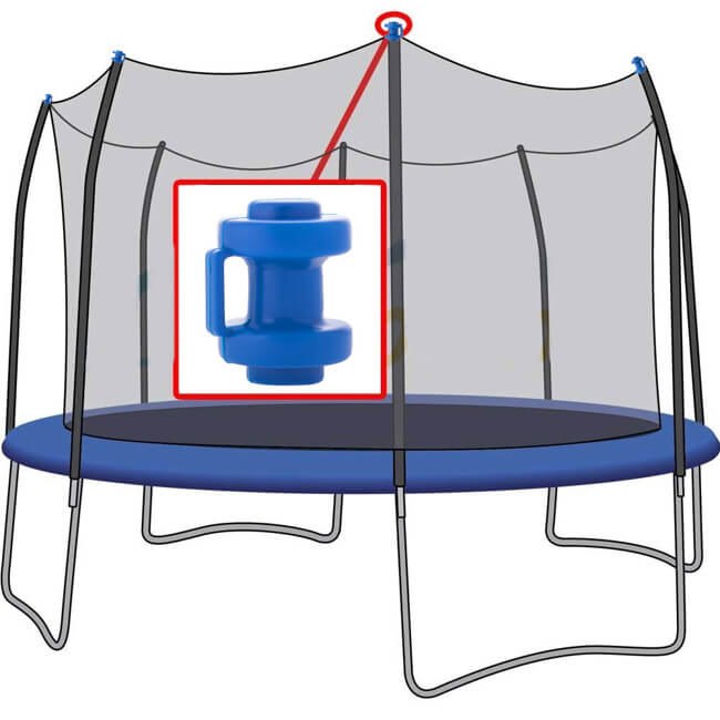 Trampoliinitangon kiinnitys Springos TPC-01 BLU | Osta verkosta — Megaluks