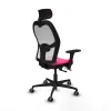 Office Chair with Headrest Jorquera Piqueras y Crespo 3D036G2 Pink