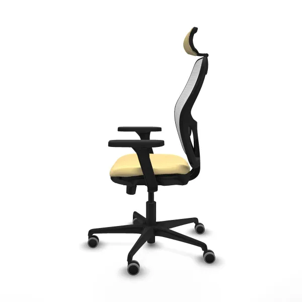 Office Chair with Headrest Jorquera Piqueras y Crespo 3D036G2 Cream