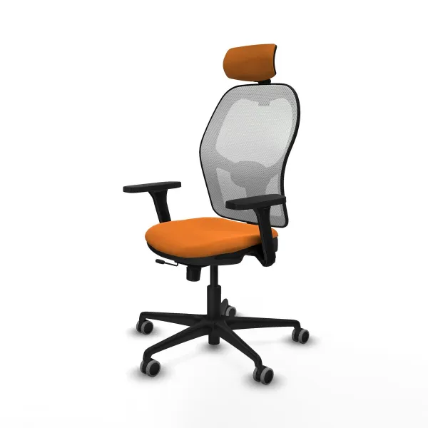Office Chair with Headrest Jorquera Piqueras y Crespo 3D036G2 Orange