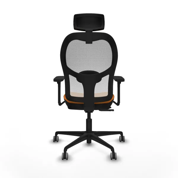 Office Chair with Headrest Jorquera Piqueras y Crespo 3D036G2 Orange