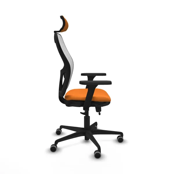 Office Chair with Headrest Jorquera Piqueras y Crespo 3D036G2 Orange
