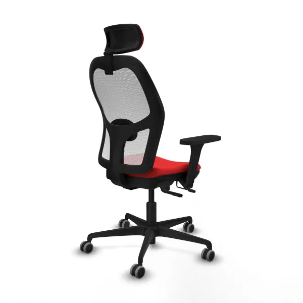Biroja krēsls ar galvas atbalstu Jorquera Piqueras y Crespo 3D036G2 Sarkans