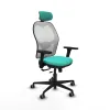 Office Chair with Headrest Jorquera Piqueras y Crespo 3D036G2 Turquoise