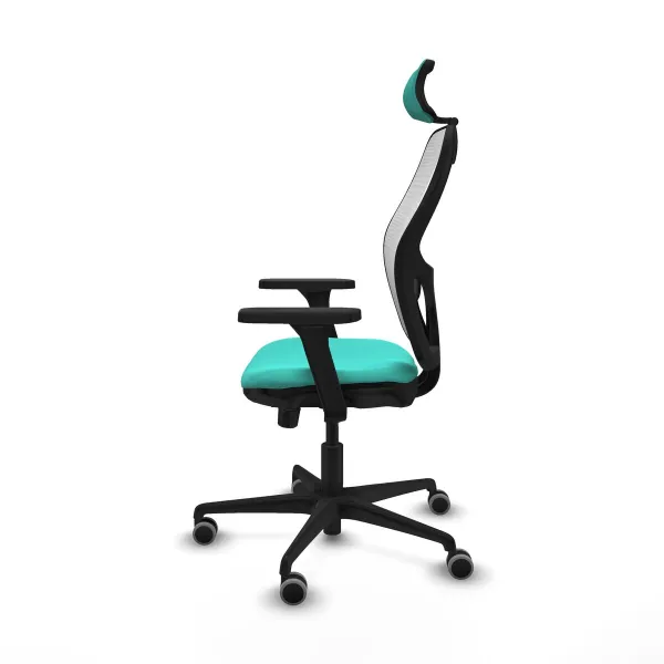 Office Chair with Headrest Jorquera Piqueras y Crespo 3D036G2 Turquoise