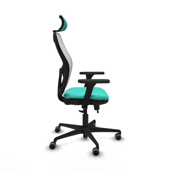 Office Chair with Headrest Jorquera Piqueras y Crespo 3D036G2 Turquoise