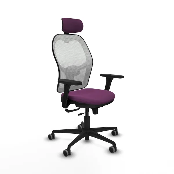 Biroja krēsls ar galvas atbalstu Jorquera Piqueras y Crespo 3D036G2 Violets