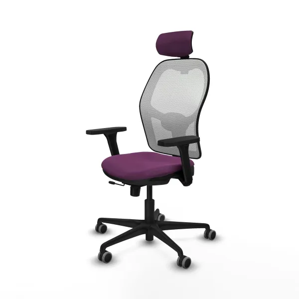 Office Chair with Headrest Jorquera Piqueras y Crespo 3D036G2 Purple