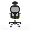 Office Chair with Headrest Jorquera Piqueras y Crespo 1D036N1 Yellow