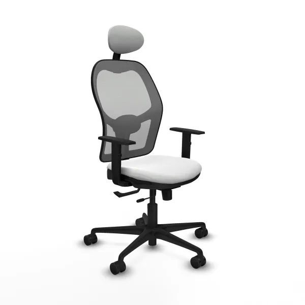 Biroja krēsls ar galvas atbalstu Jorquera Piqueras y Crespo 1D036N1 Balts