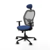 Office Chair with Headrest Jorquera Piqueras y Crespo 1D036N1 Navy Blue