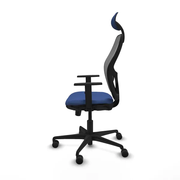 Office Chair with Headrest Jorquera Piqueras y Crespo 1D036N1 Navy Blue