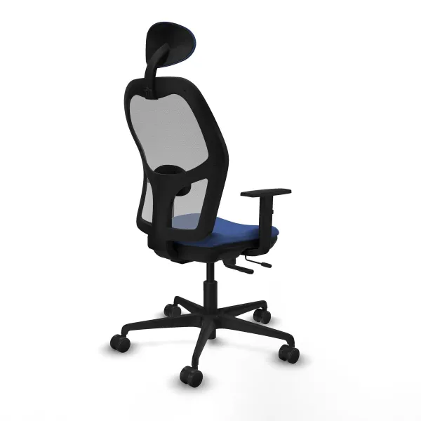 Office Chair with Headrest Jorquera Piqueras y Crespo 1D036N1 Navy Blue