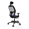 Office Chair with Headrest Jorquera Piqueras y Crespo 1D036N1 Navy Blue