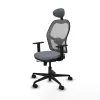 Office Chair with Headrest Jorquera Piqueras y Crespo 1D036N1 Grey