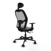 Office Chair with Headrest Jorquera Piqueras y Crespo 1D036N1 Grey