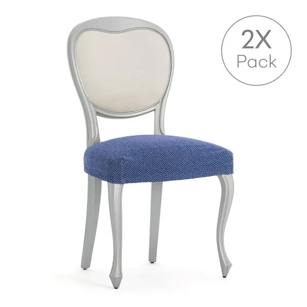 Chair Cover Eysa JAZ Blue 50 x 5 x 50 cm 2 Units