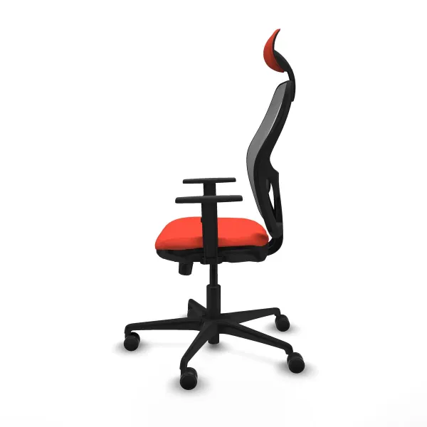 Office Chair with Headrest Jorquera Piqueras y Crespo 1D036N1 Dark Orange