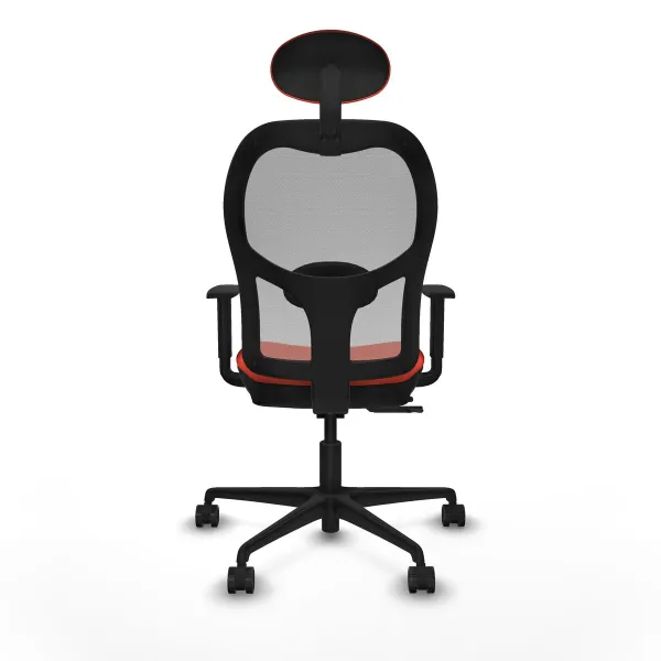 Office Chair with Headrest Jorquera Piqueras y Crespo 1D036N1 Dark Orange