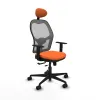 Office Chair with Headrest Jorquera Piqueras y Crespo 1D036N1 Orange
