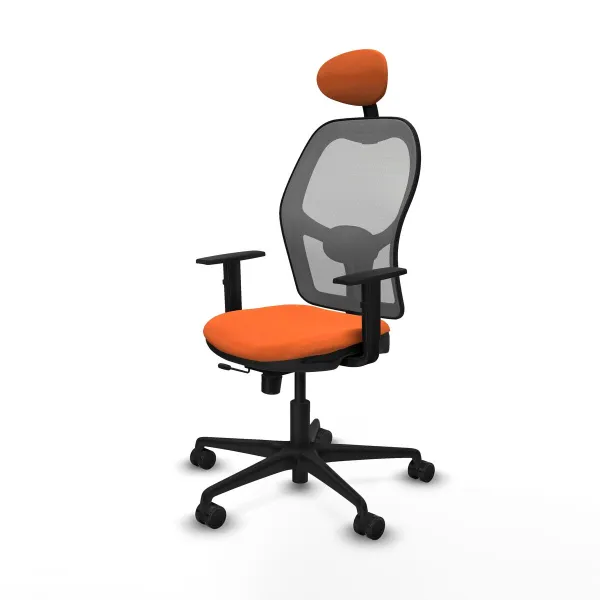 Office Chair with Headrest Jorquera Piqueras y Crespo 1D036N1 Orange