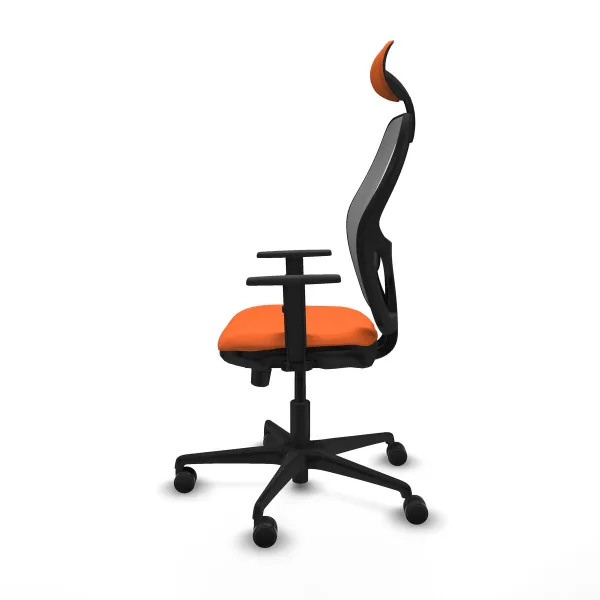 Office Chair with Headrest Jorquera Piqueras y Crespo 1D036N1 Orange