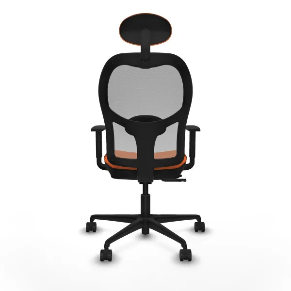 Biroja krēsls ar galvas atbalstu Jorquera Piqueras y Crespo 1D036N1 Oranžs