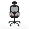 Office Chair with Headrest Jorquera Piqueras y Crespo 1D036N1 Orange