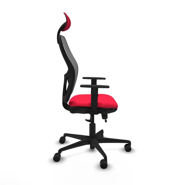Office Chair with Headrest Jorquera Piqueras y Crespo 1D036N1 Red