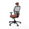 Office Chair with Headrest Jorquera Piqueras y Crespo 1D036N1 Brown