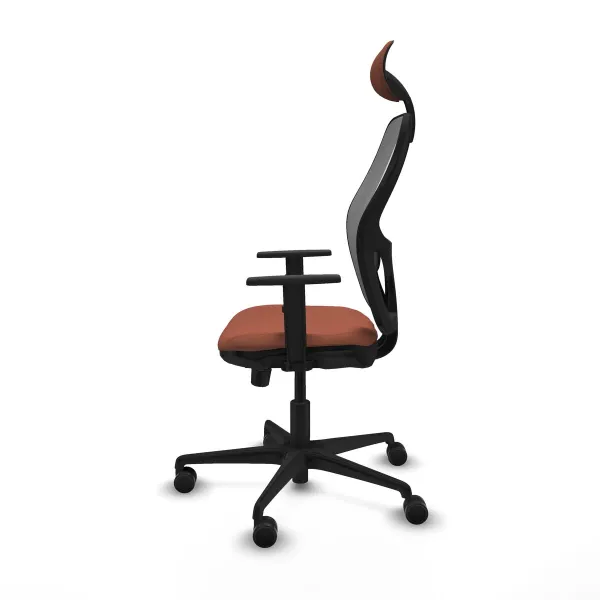 Office Chair with Headrest Jorquera Piqueras y Crespo 1D036N1 Brown