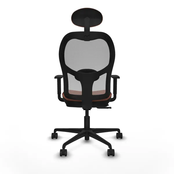 Office Chair with Headrest Jorquera Piqueras y Crespo 1D036N1 Brown