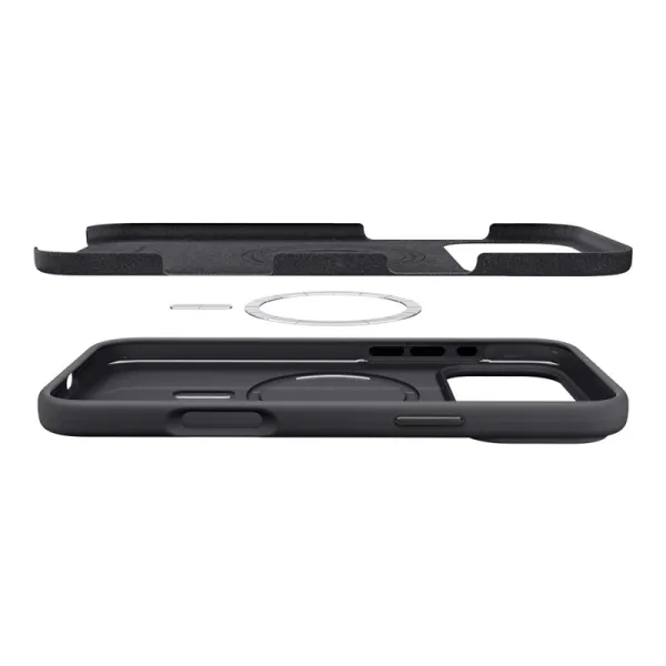 Spigen Silicone Fit Mag MagSafe - Case for iPhone 17 Pro (Black)